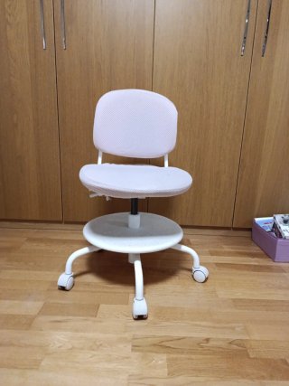Silla Escritorio Infantil Rosa y Blanca