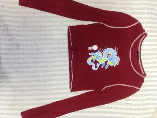 Camiseta Shein dragón manga larga
