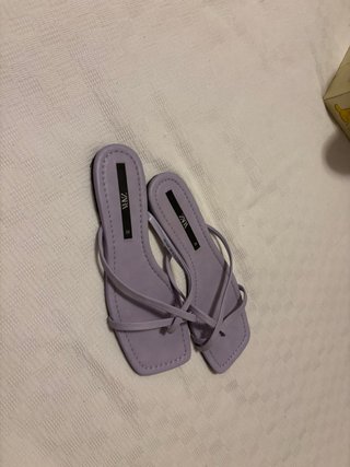 Sandalias Zara Moradas Talla 38