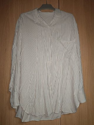 Camisa Bershka Oversize Rayas Talla L