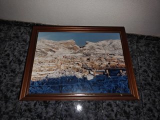 Foto antigua Alcoy marco madera