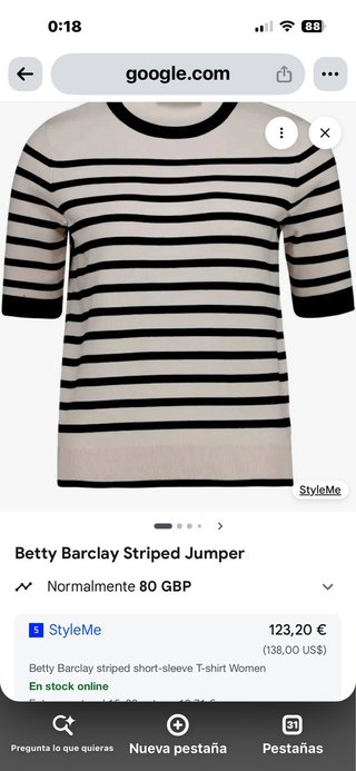 Jersey marinero manga larga rayas