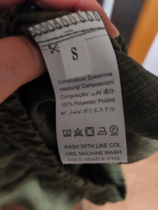 Conjunto S Verde Camisa y Pantalón Corto