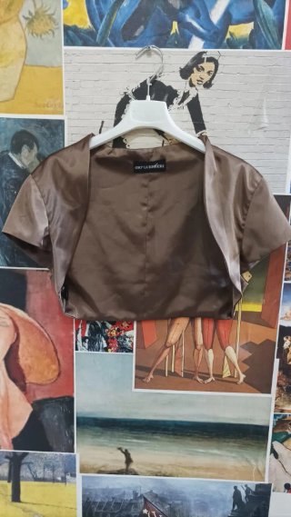 Giacca corta Gio' Guerreri marrone
