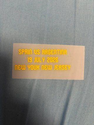 Parche Final Mundial España-Argentina 2026