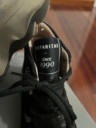 Botines Hispanitas de Piel Negros