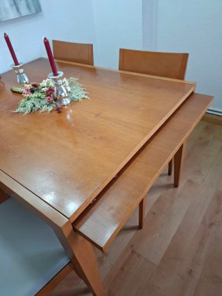 Comedor completo madera cerezo madera natural