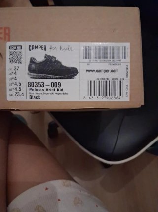 Camper Piel Negro Talla 37 Nuevos