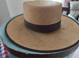 Sombrero Panama Beige y Marrón