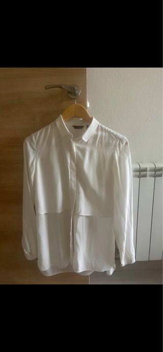 Blusa Massimo Dutti Blanca Talla 34