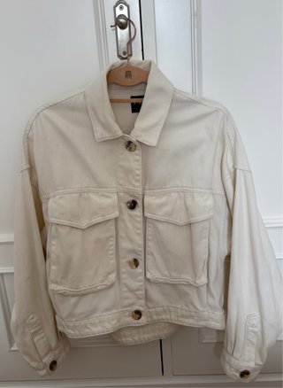 Chaqueta vaquera beige
