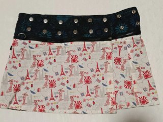 Falda y monedero estampado floral