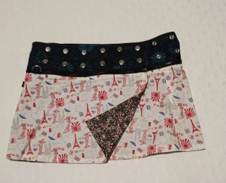 Falda y monedero estampado floral