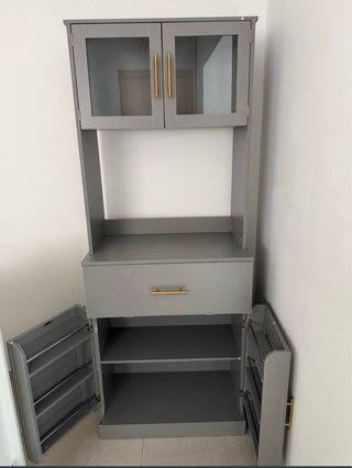 Aparador de cocina gris