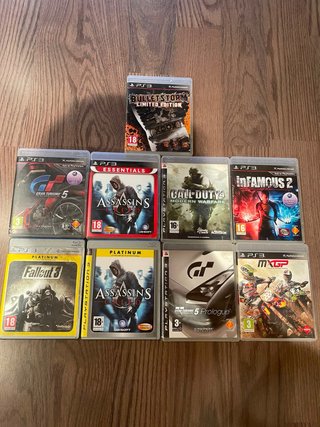Lote 9 Giochi PS3: GT5, Infamous 2, Fallout 3