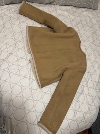 Chaqueta Zara Beige Borreguito