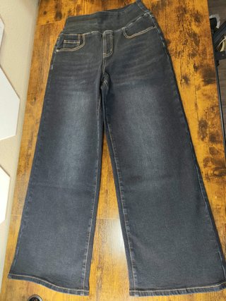 Vaqueros Rectos Mujer Cintura Alta Denim Flexible