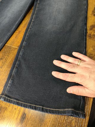 Vaqueros Rectos Mujer Cintura Alta Denim Flexible