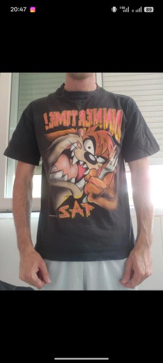 Taz Warner Bros. 1996 shirt Looney Tunes Medium