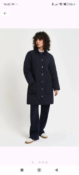 Abrigo Gant acolchado azul marino