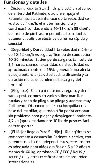 Patinete eléctrico plegable - Nuevo a estrenar