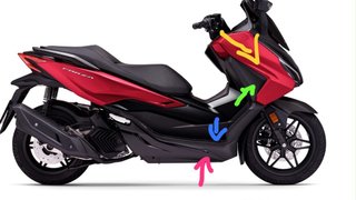 Carenado de moto Honda Forza
