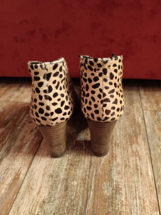 Stivaletti Cavallino Pelle Leopardati