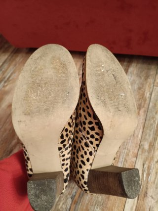 Stivaletti Cavallino Pelle Leopardati