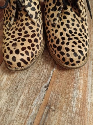 Stivaletti Cavallino Pelle Leopardati