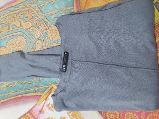 Sudadera Zara Gris Talla M
