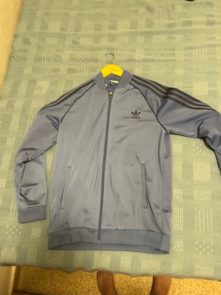 Chaqueta Adidas Talla XL Niño Azul Gris