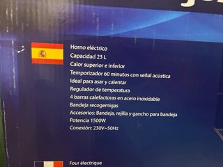 Horno Eléctrico Orbegozo HO 232 A