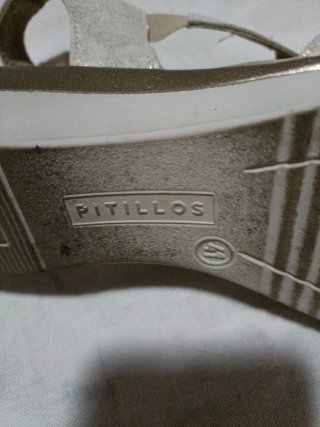 Sandalias Pitillos Doradas