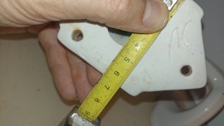 Pareja tiradores cerámica vintage blancos antigua