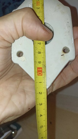 Pareja tiradores cerámica vintage blancos antigua