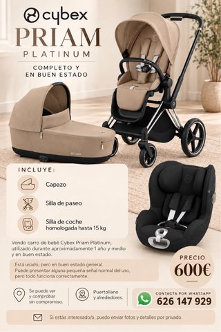 Carro Bebé Cybex Priam Platinum