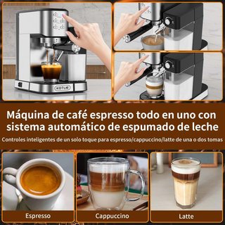 Cafetera Espresso Kotlie con Espumador