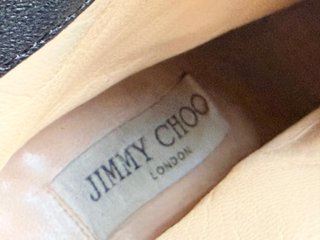 Botines Jimmy Choo Piel Negra Hebilla Plataforma