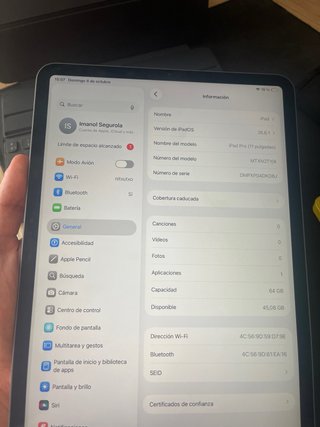 Ipad Pro 11 gris COMO NUEVO!