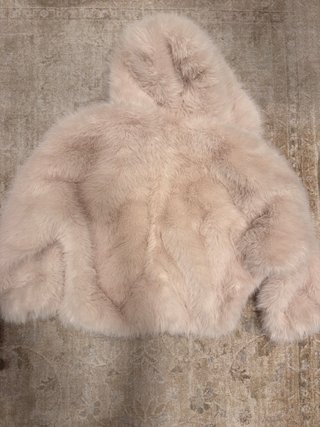 Chaqueta de Pelo Sintético Beige