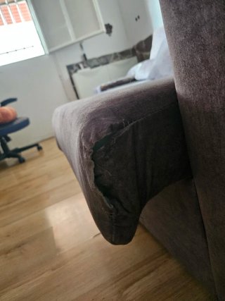 Sofá Chaise Longue Gris