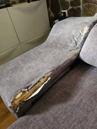 Sofá Chaise Longue Gris