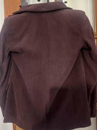 Americana de pana morada