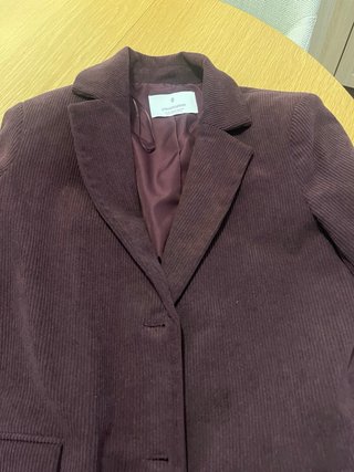 Americana de pana morada