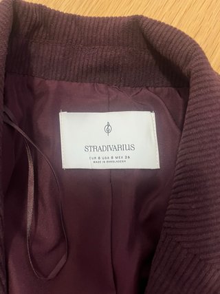 Americana de pana morada
