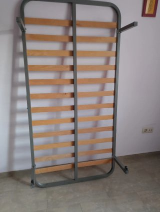 Somier 90x180cm de Metal y Madera