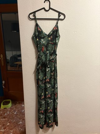 Mono Largo Estampado Tropical Talla M