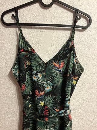 Mono Largo Estampado Tropical Talla M