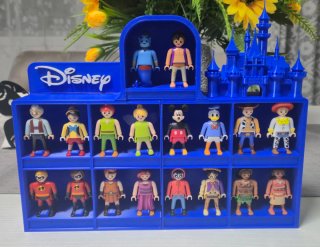 Expositor Azul para Figuras Playmobil Disney