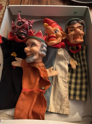 Lote 4 Marionetas Vintage Kasperle